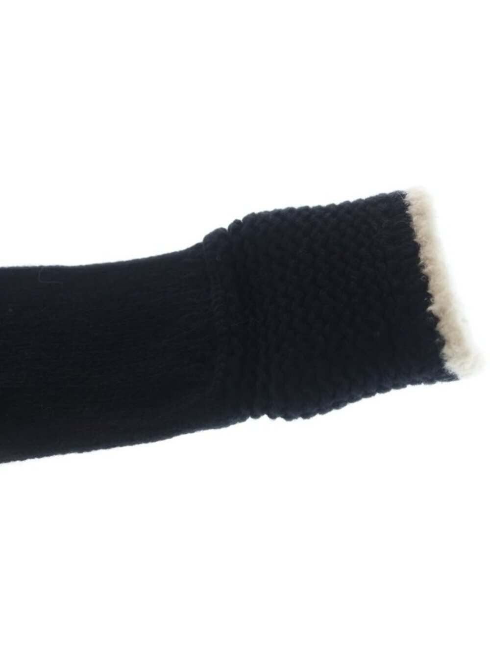 Chanel CC Logo Cashmere Knit Gloves Black - Picture 6 of 6